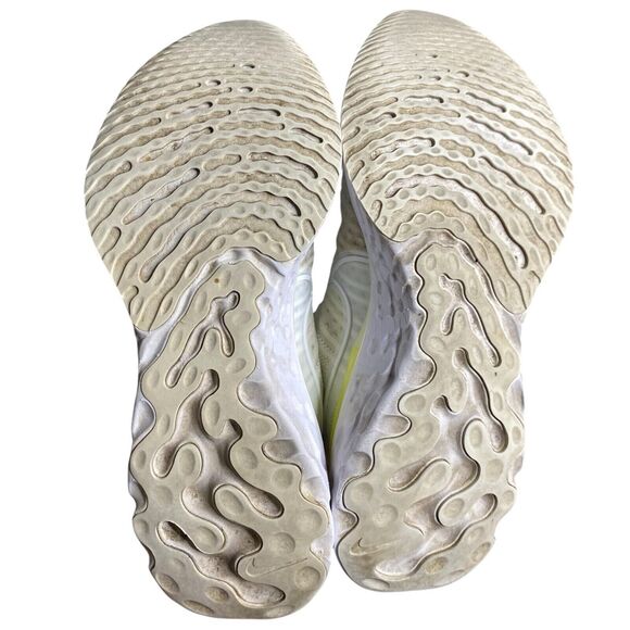 Nike React Infinity Womens 9 Platinum Yellow‎ Run Athletic Athleisure CT2423-100 - Picture 6 of 12